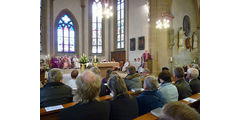 Festgottesdienst zum 50jahrigen Priesterjubiläum von Stadtpfarrer i.R. Geistlichen Rat Ulrich Trzeciok (Foto: Karl-Franz Thiede)